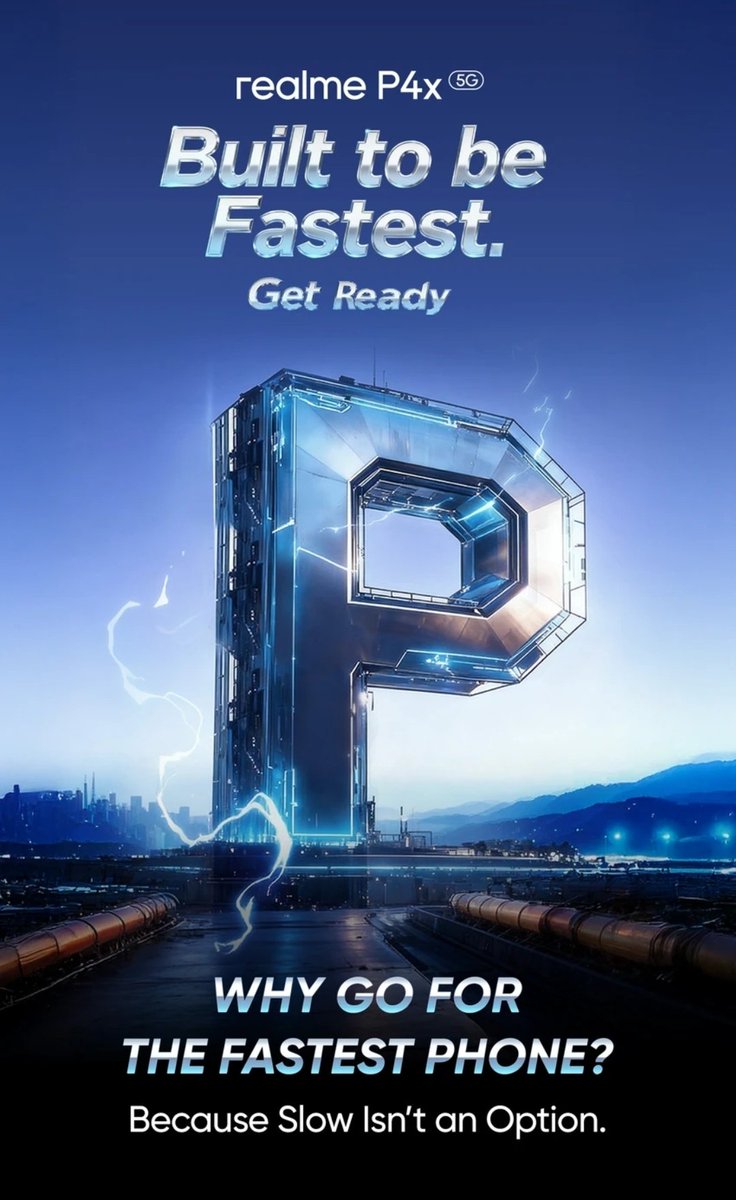 suman2701_2006's tweet image. 🚀 realme P4x 5G – Built to be Fastest

⚡ Dimensity 7400
📱 6.75&quot; FHD+ 120Hz
📸 50MP main + 20MP selfie
🔋 6500mAh + 67W fast charge
❄️ VC Cooling + 90fps gaming
⚙️ 90 apps lag-free multi-tasking
🔌 Bypass charging
📡 5G Ready

#realmeP4x #realme

🔥 Launch soon on Flipkart