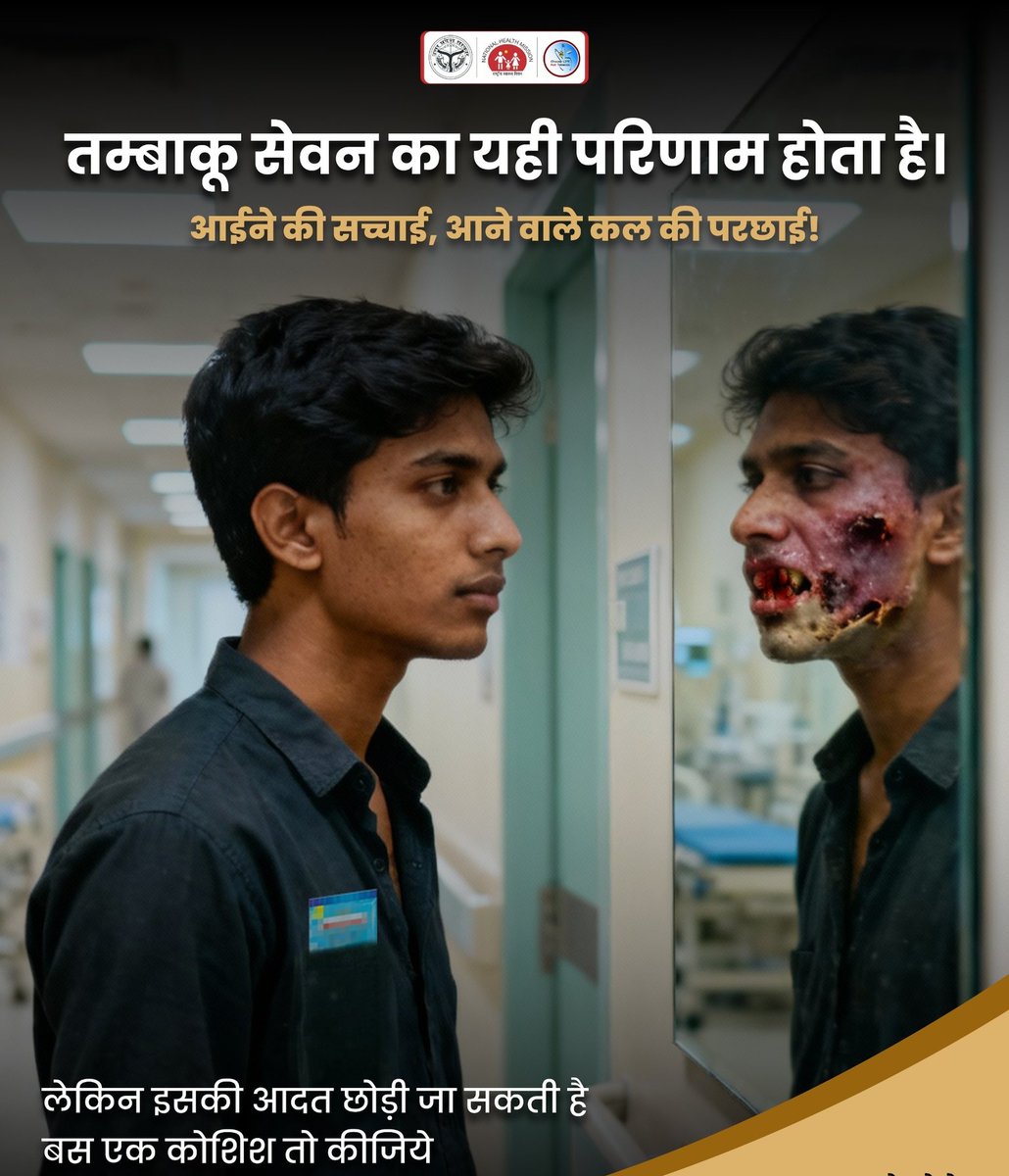 तंबाकू छोड़ें🚫, जीवन सुरक्षित करें। 🌿✨

Tobacco | Addiction | Lung Damage
#StopTobacco #NoMoreAddiction #TobaccoFreeLife