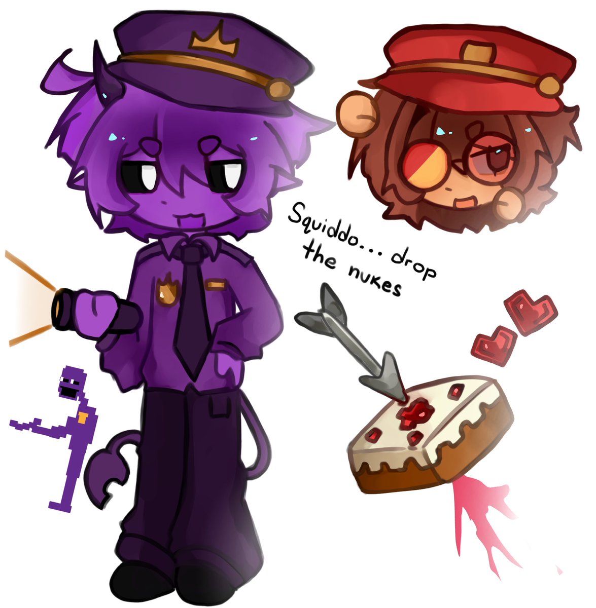 Skpadob22's tweet image. Day 73//
Chibis that I did NOT forget to post..
#clownzy #spokeishere #partykillers #marlowwwfanart