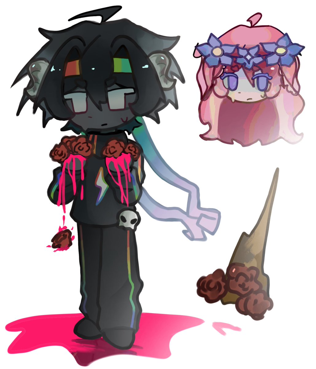 Skpadob22's tweet image. Day 73//
Chibis that I did NOT forget to post..
#clownzy #spokeishere #partykillers #marlowwwfanart