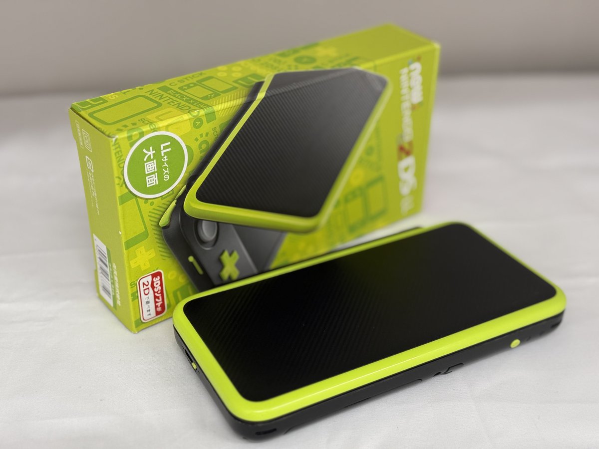 daikichi_MDY's tweet image. Newニンテンドー2DS LLをお買取しました！
鮮やかなライム×ブラックの人気カラー✨
ゲーム機本体・周辺機器も高価買取実施中です！

#ゲーム機買取 #ニンテンドー #2DSLL
#買取大吉MEGAドンキホーテ四日市