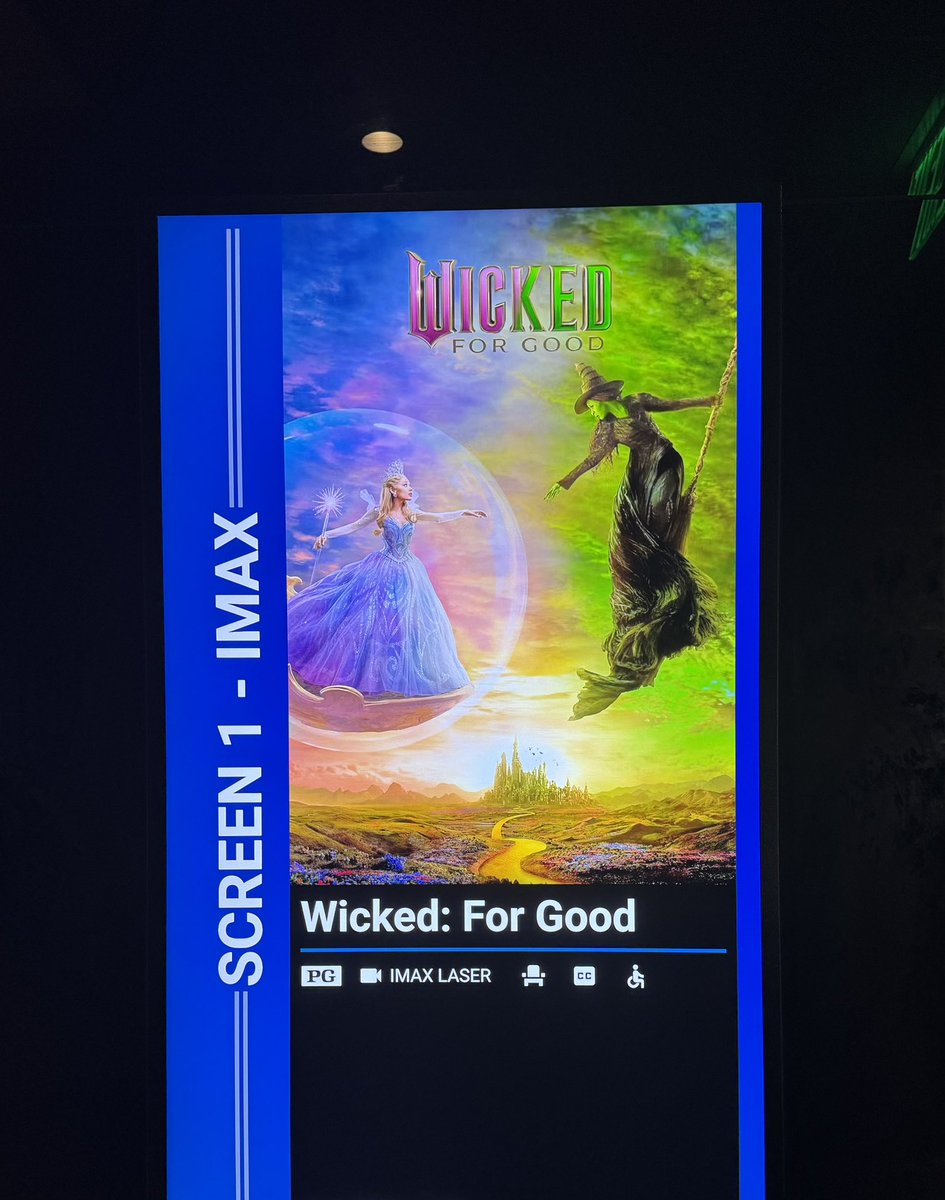 Such a great conclusion to the first part. Just in awe of the cast’s performances, especially Cynthia and Ariana. They had me in tears. 😭 Loved it! #WickedForGood