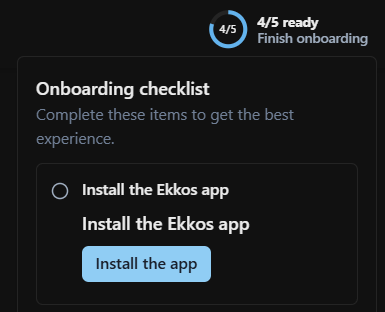 shephardica's tweet image. Added an “Install app” button to ekkos for PWA:

• web + android: pretty smooth, actual install prompt.
• ios: “ok now tap share, scroll, find ‘Add to Home Screen’, trust me it’s worth it”.

Apple makes this really difficult, even though PWA is well supported 🙃