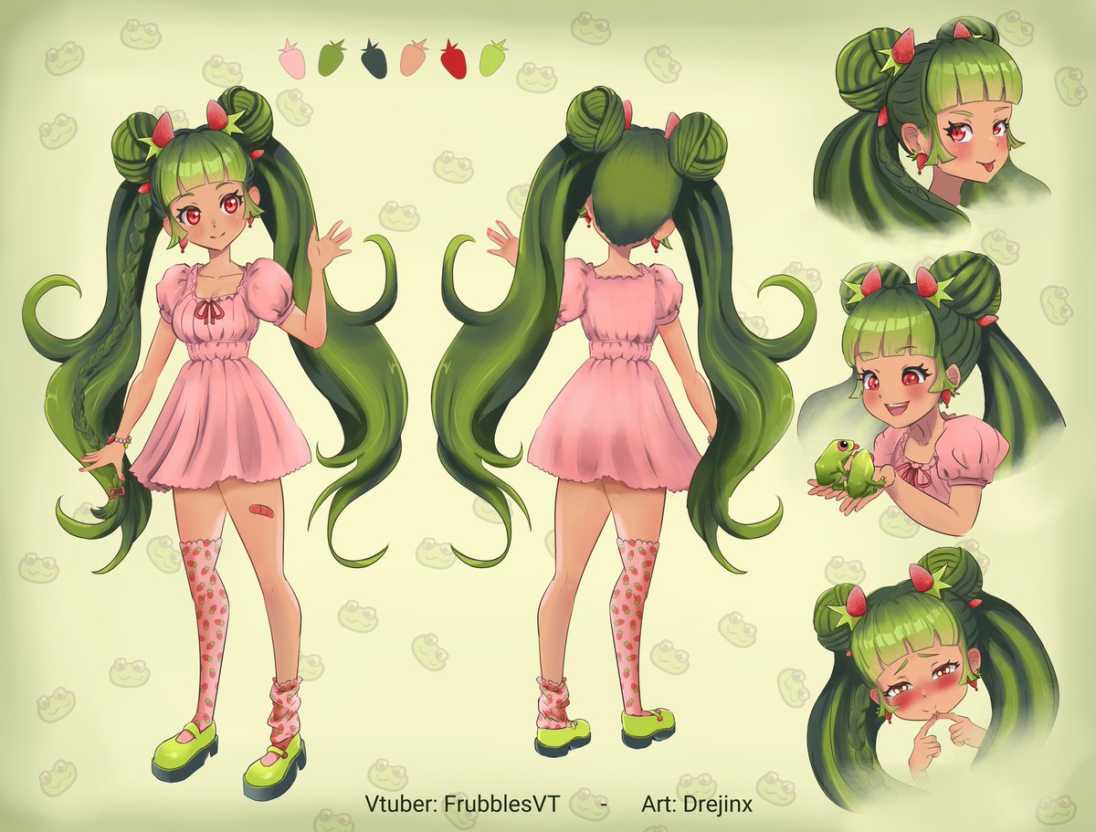 FrubblesVT's tweet image. Ribbit~
Hi, I’m Frubbles! I’m a Puerto Rican Frog VTuber 🇵🇷
⊱ ─── ⋅ʚ 🐸 ɞ⋅ ─── ⊰
🎮 twitch.tv/frubblesvt
🎨 Design → @CapeTealMedia 
✨ Model → @NoisyGobby_VT 
🪷 Rig →  @AlyceKnidd 
⊱ ─── ⋅ʚɞ🪷⋅ ─── ⊰
🎨 Art Tag → #FrubArt
🌿 Oshi marks → 🐸🪷