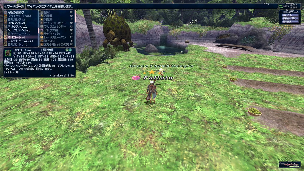 銀賞まで達成できたのでバウトはもういいかな(´・ω・`)
剣のAF+3をゲットしてついで胴を+4に。

#FF11