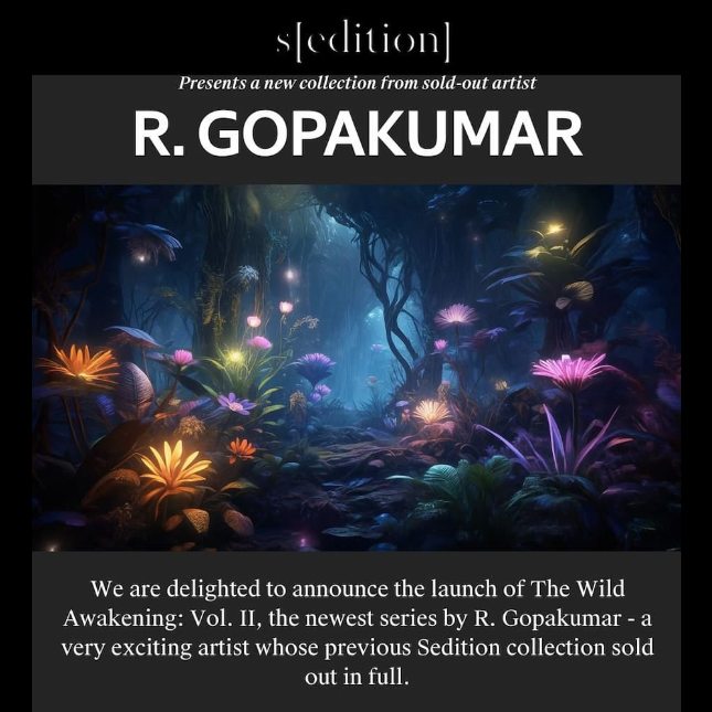 RGopakumar's tweet photo. From Sedition Art Curated Art Platform
https://t.co/q3WMCN4YS4

#art #digitalart #NFT #aiart #highlights #followers #ClimateAction #contemporaryart #seditionart #rgopakumar #indianart #artist #newmediaart #generativeart #techspressionism #techspressionismin #museframe https://t.co/fkBjqctHXO
