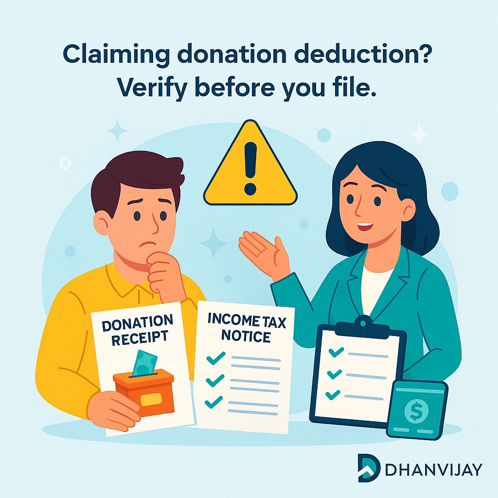 dhanvijaygroup's tweet image. ⚠️Not all political party donations are tax-deductible!
Verify Sec 29A registration, Sec 29C reports &amp;amp; bank proof before claiming.

Wrong claims = disallowance🚫

#IncomeTax #80GGC #TaxCompliance #AUSvsENG #LifeMantra #Ashes2025 #GodMorningSaturday #Dhanvijay #PoliticalDonations