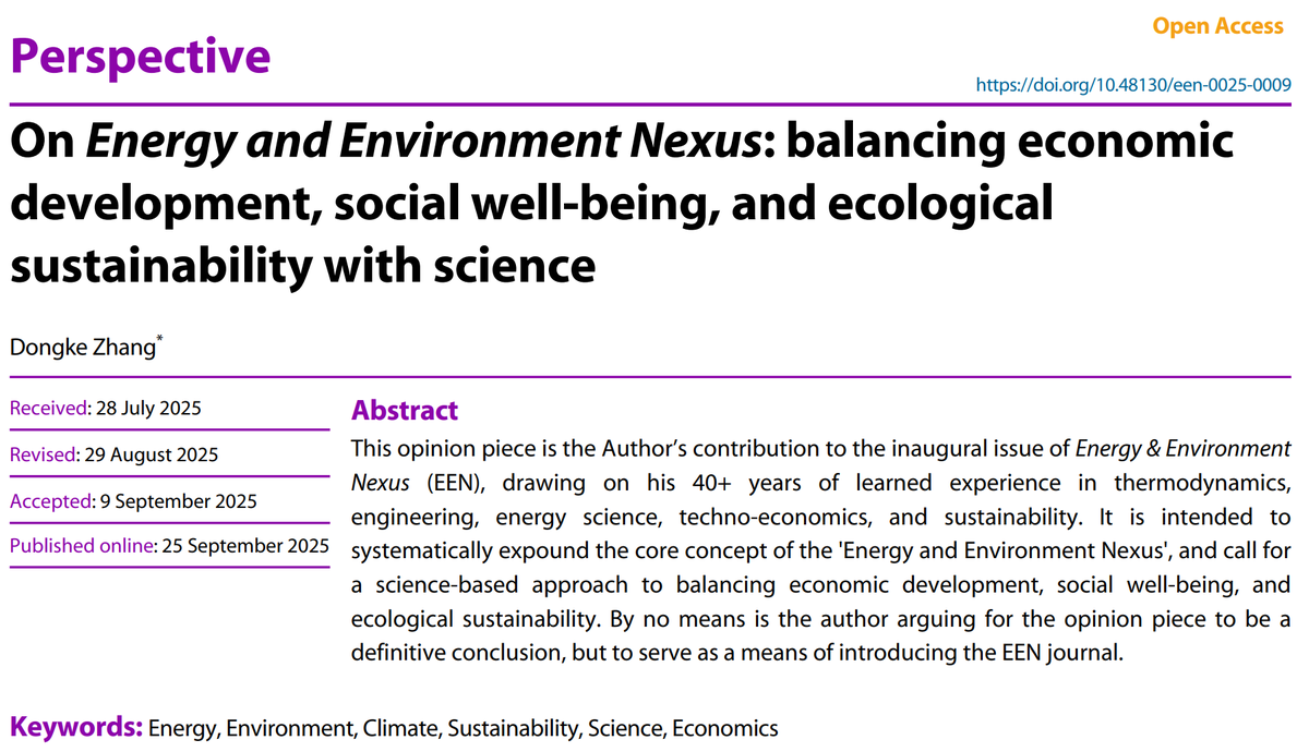 NEWCommunityNEW's tweet photo. Energy, environment, society, all connected like threads of one web.
This new article explains why genuine sustainability requires affordable energy, informed debate, and a candid assessment of climate challenges.
Read the full article:
https://t.co/OzzHurBe7Q https://t.co/QqOA2W74aF