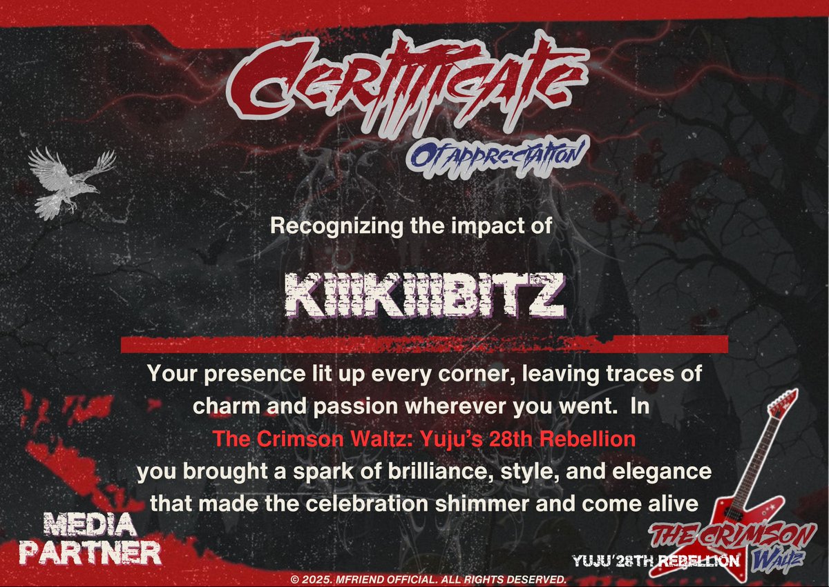 ᅠ
࣪ ִֶָ It was an honor to complete this event. Big-bitz on the success of your project <a href="/MFRDofficiaI/">𝗖𝗢𝗠𝗜𝗡𝗚 𝗦𝗢𝗢𝗡 𝗦𝗢𝗪𝗢𝗡'𝗦 𝗚𝗟𝗢𝗪 ❄🦊</a>, we sincerely thank you. We look forward to more great collaborations in the future. 즐겁고 행복한 하루 보내세요, 감사합니다! 🍬
ᅠ