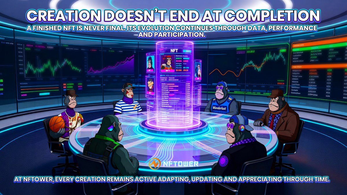 NFTOWER_'s tweet image. 🧠 “Art is never finished, only abandoned.” Leonardo da Vinci
🌐 At NFTOWER, every NFT keeps evolving, learning, adapting and growing through data.
📈 Investors don’t buy the end, they buy what continues.
🔗 The best assets never stop developing.
#NFTower #EvolvingNFTs #DataValue