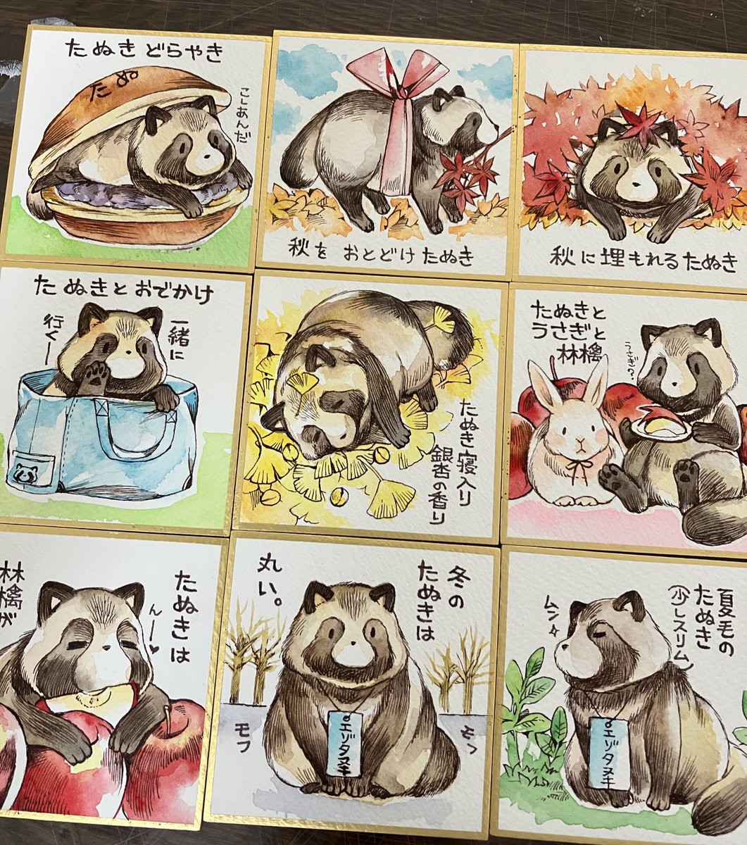 ★たぬき★ コミティア西館I-30ab 今回たぬきがメインになってますが普通のイラ