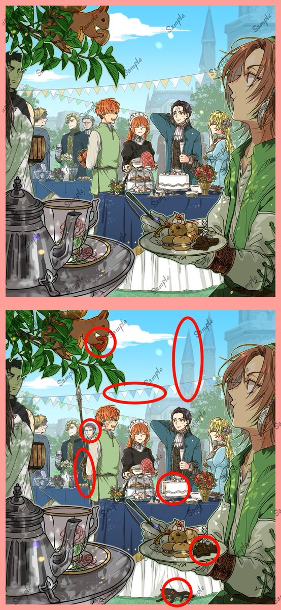 最後に、『ファイナルクエスト』及び『裏クエスト』の答えはこちらです。

お誕生日様に有終の美を飾っていただこうとした為、画伯がイラストクイズを出すという事態となってしまいました。主催の反省点でございます。
# 鐘鳴ー祭NG