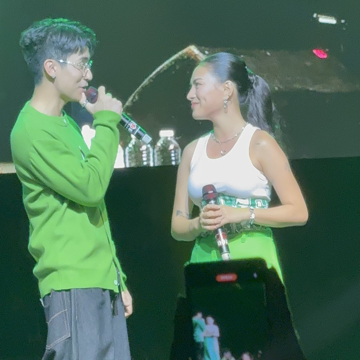 PpopNation's tweet image. Mika Salamanca and Brent Manalo Take the Stage at a Retail Business Event in Burnham Green, Luneta.