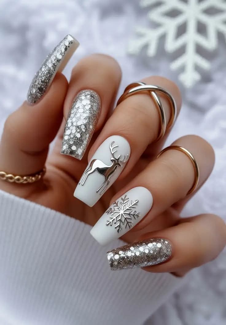 larmmy's tweet image. These Christmas nail inspo are so nice. I don&apos;t know which one to pick