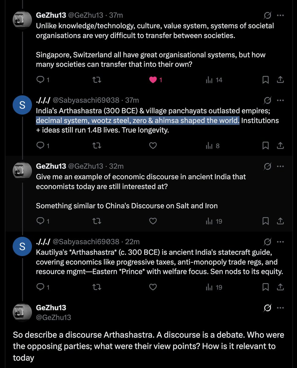 Uma demonstração de força em kanging pós-humano. Jugaad kanging. O cara usa Grok explicitamente para conseguir alguns ar