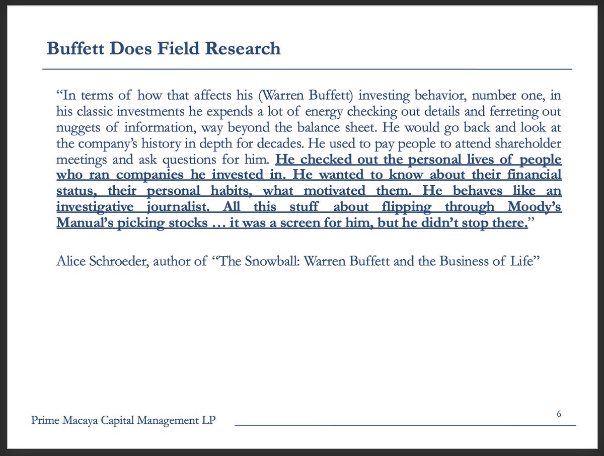 wiseshilling's tweet image. Probably one of Buffett&apos;s strongest traits: extensive research.
