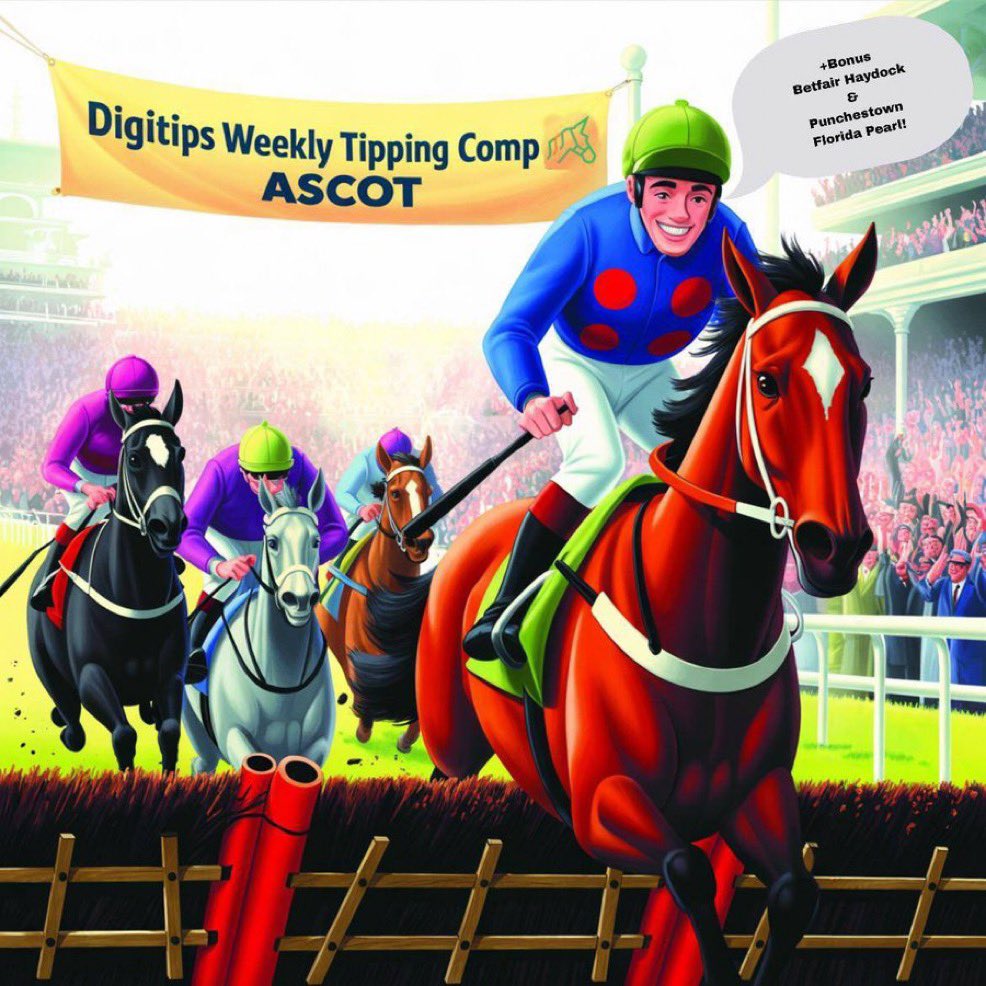 1 hour left to enter!

Digitips Tipping Competition
November Week 4
Ascot with bonuses from Haydock and Punchestown

Don't forget to get your entries in for Saturday!

Weekly prizes still up for grabs for new players!

Enter using the below 👇 

Digitips.co.uk/tippingcomp