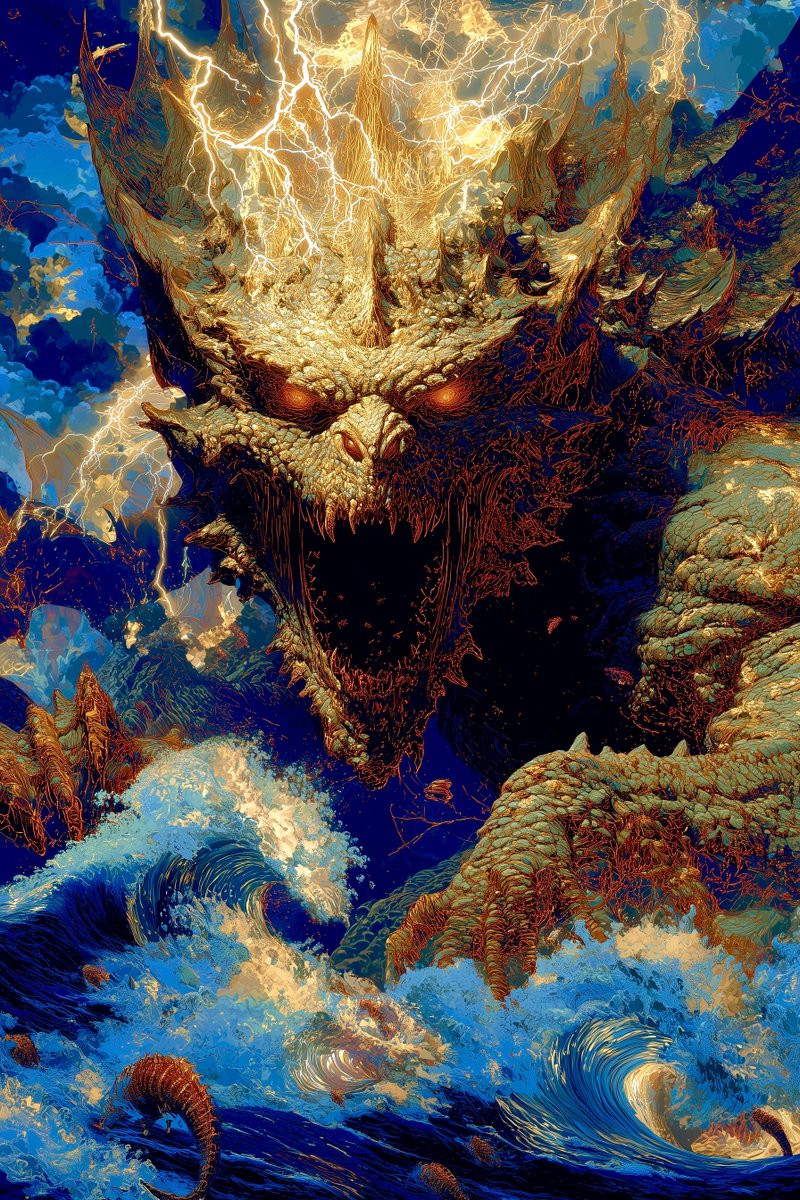 time_altered_ai's tweet image. The golden dragon...