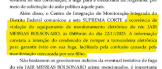 ZurockProxy's tweet photo. 🚨Jair Bolsonaro ia fugir, tentou romper a tornozeleira á meia noite

Detectaram violação da tornozeleira á 00:08

Hoje iríamos acordar, não com a notícia de que ele foi preso, e sim de que ele fugiu!

BOM DIA CARALHO, BOLSONARO FOI PRESO!
TOC TOC TOC Bolsonaro preso 22 / 11 https://t.co/Giiz0Zwshk