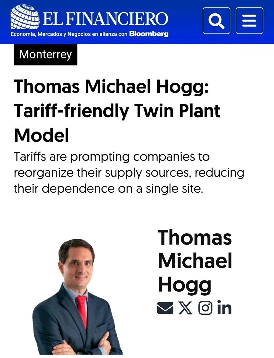 ThomasMichael_H's tweet image. The US will continue to boost domestic production to achieve a stronger trade influence. The new #USMCA trade agreement should, in the long run, benefit the three economies of the United States (first and foremost), Mexico, and Canada.
Source: 
elfinanciero.com.mx/monterrey/2025…