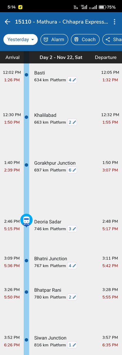 sankumar2368's tweet photo. @drmncrald @RailwaySeva @SrDOM_PRYJ @SrDOM_PRYJ soon I will update here at what time I will my destination. https://t.co/68j2uzt3WC