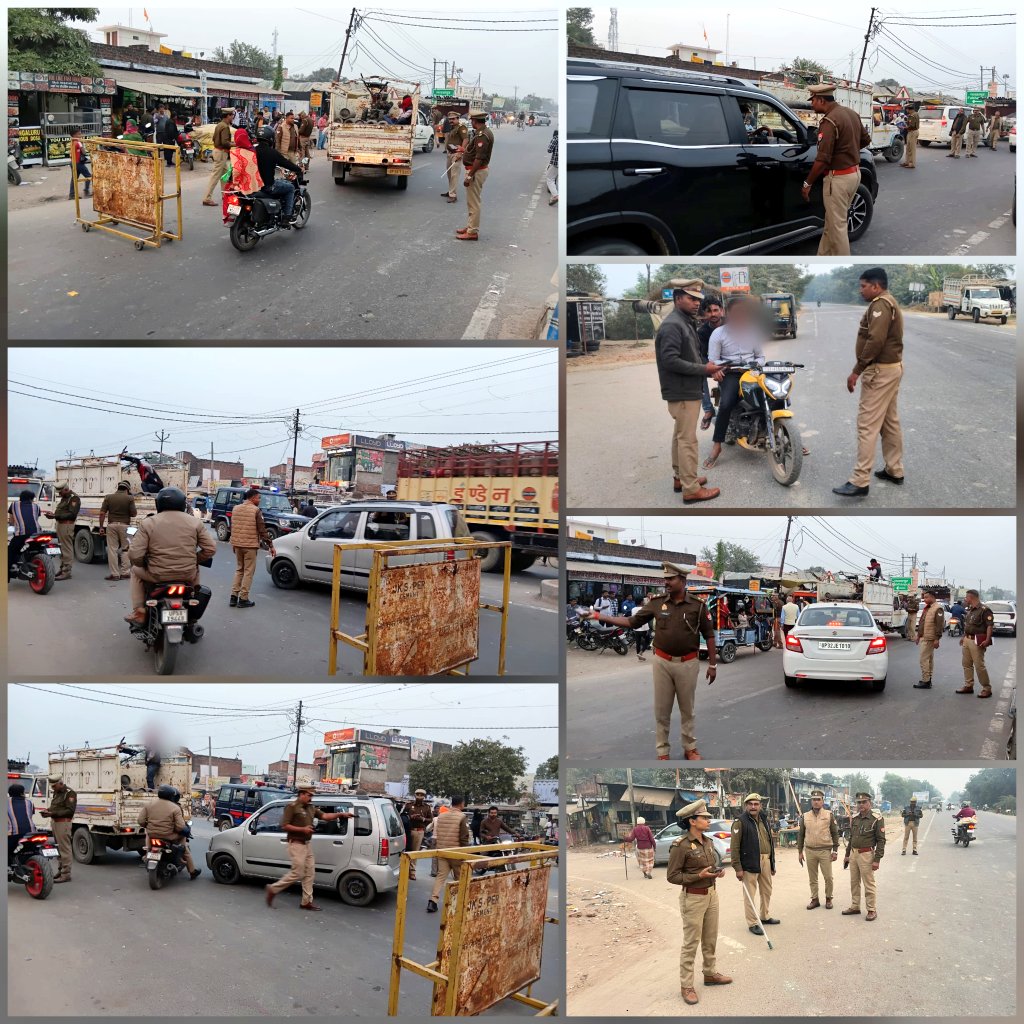 bahraichpolice's tweet image. यातायात माह नवम्बर-2025 के दृष्टिगत #SPBahraich के निर्देशन में,
जनपद में शांति एवं कानून-व्यवस्था बनाये रखने तथा यातायात नियमों का अनुपालन कराये जाने के लिए थाना रिसिया/फखरपुर पुलिस द्वारा संदिग्ध वाहन/व्यक्तियों की चेकिंग की जा रही है।
#UPPtraifficmonth 
#UPPolice