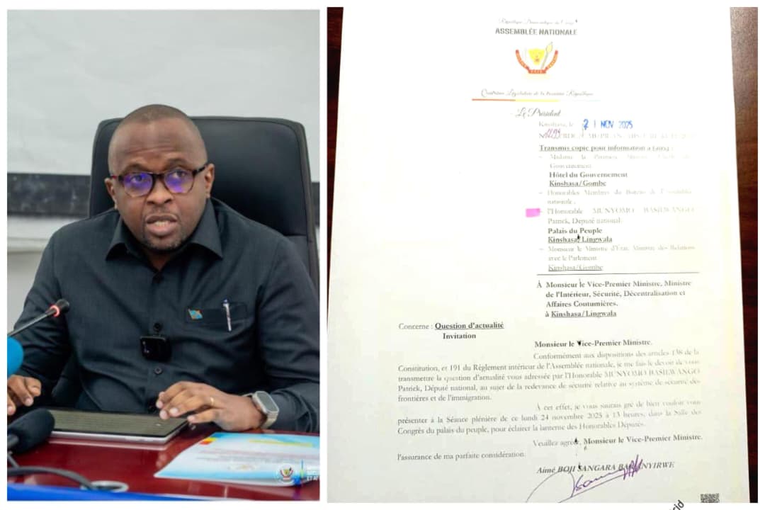 InfosPlus_rdc's tweet image. 🇨🇩 *Alerte Info :  Le VPM de l’Intérieur et Sécurité, Jacquemain Shabani Lukoo, est attendu ce lundi à 13h à l’Assemblée nationale, à l’initiative parlementaire de l’Honorable Patrick Munyomo. #RDC @p_munyomo