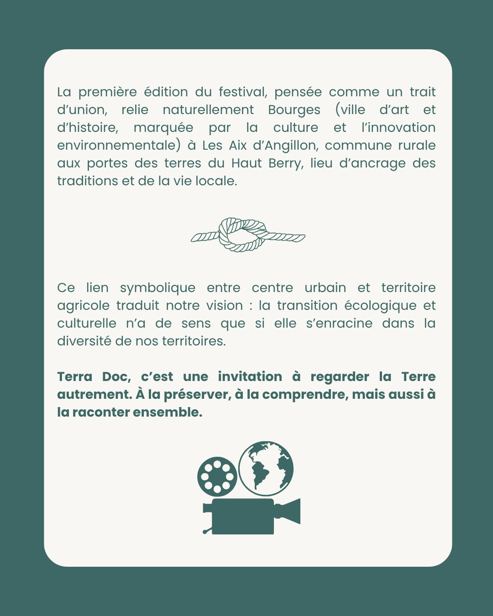 Fest_terradoc's tweet photo. 💬 Le mot de...

À Terra Doc, celles et ceux qui font battre le festival prennent la parole 🎥 

Aujourd’hui, Mohamed Bouregat, son créateur, partage sa vision 🌿 

#bourges #berry #cinema #environnement #festival #cher #centrevaldeloire #documentaires https://t.co/5lSMQUBH6G