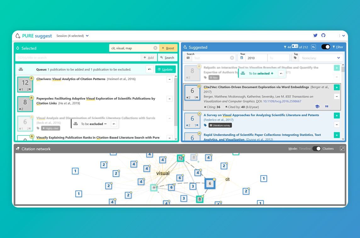 MadeWithVueJS's tweet image. PURE suggest is a scientific literature search tool built with @vuetifyjs by @beck_fabian 📄🔍️ - madewithvuejs.com/pure-suggest