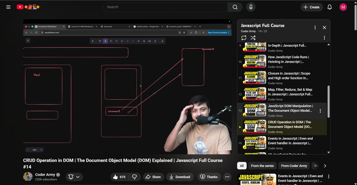 codewithmalhar's tweet image. Day 29 of Web Development Journey Completed.
I learned CRUD operations in DOM:
-create HTML element using js
-manipulate position of element.
-insert element inside another
-create fragments

Thank you @rohit_negi9 and @adityatandon02 for providing this course.

#LearnInPublic