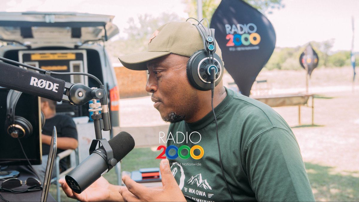Radio2000_ZA's tweet image. #SpaceAndTime | Head of Department--Free State Department of Economic Development and Tourism, Dr Mbulelo Nokwequ live from Tussen Die Reviere Nature Reserve for the Free State Camp-Out Experience &amp;amp; 4X4 Eco Challenge. 

#DESTEA 
#RADIO2000