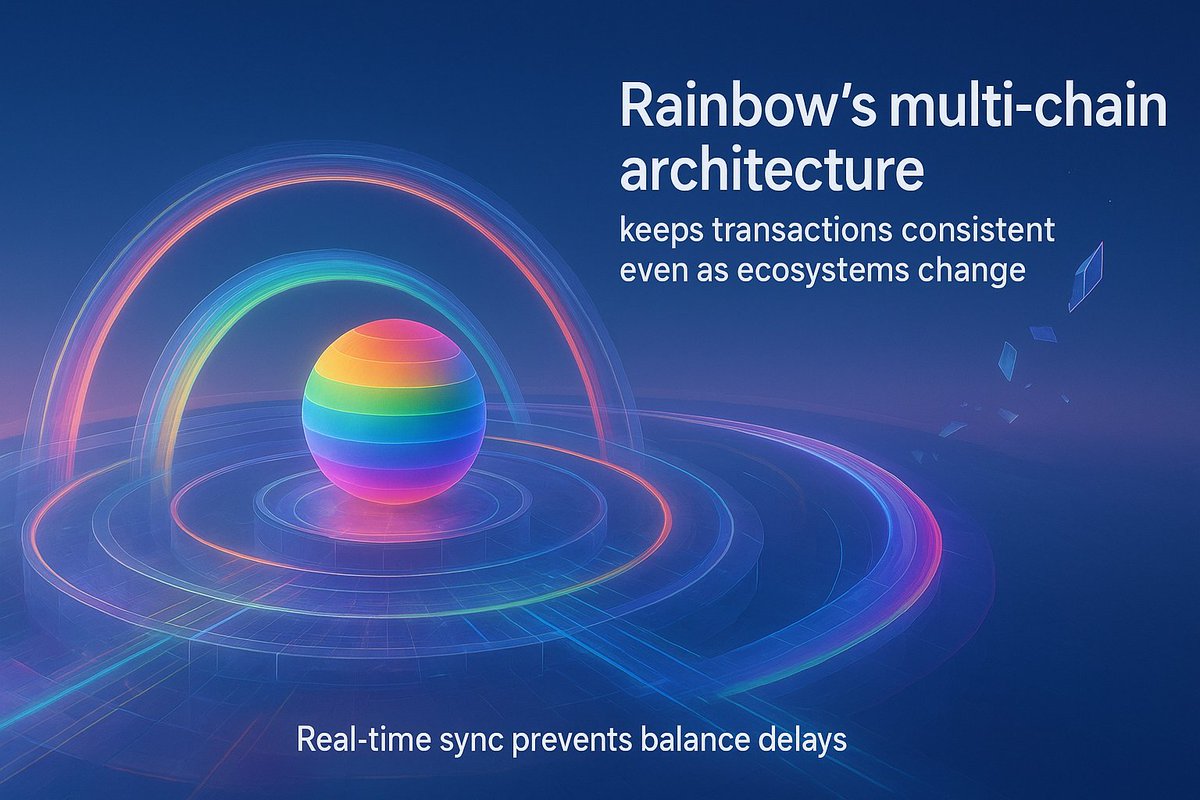 wizvicor's tweet image. G NOON folks

..@rainbowdotme multi chain architecture isn’t just support for more networks; it’s a routing system built to keep transactions consistent even as ecosystems change.

By syncing data from L1 and major L2s in real time, it prevents the balance delays and failed…