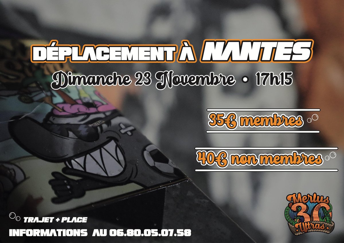 [ON TOUR]

⚠️ Suite à quelques désistements, il nous reste une poignée de places.

Inscriptions par SMS ou par MP