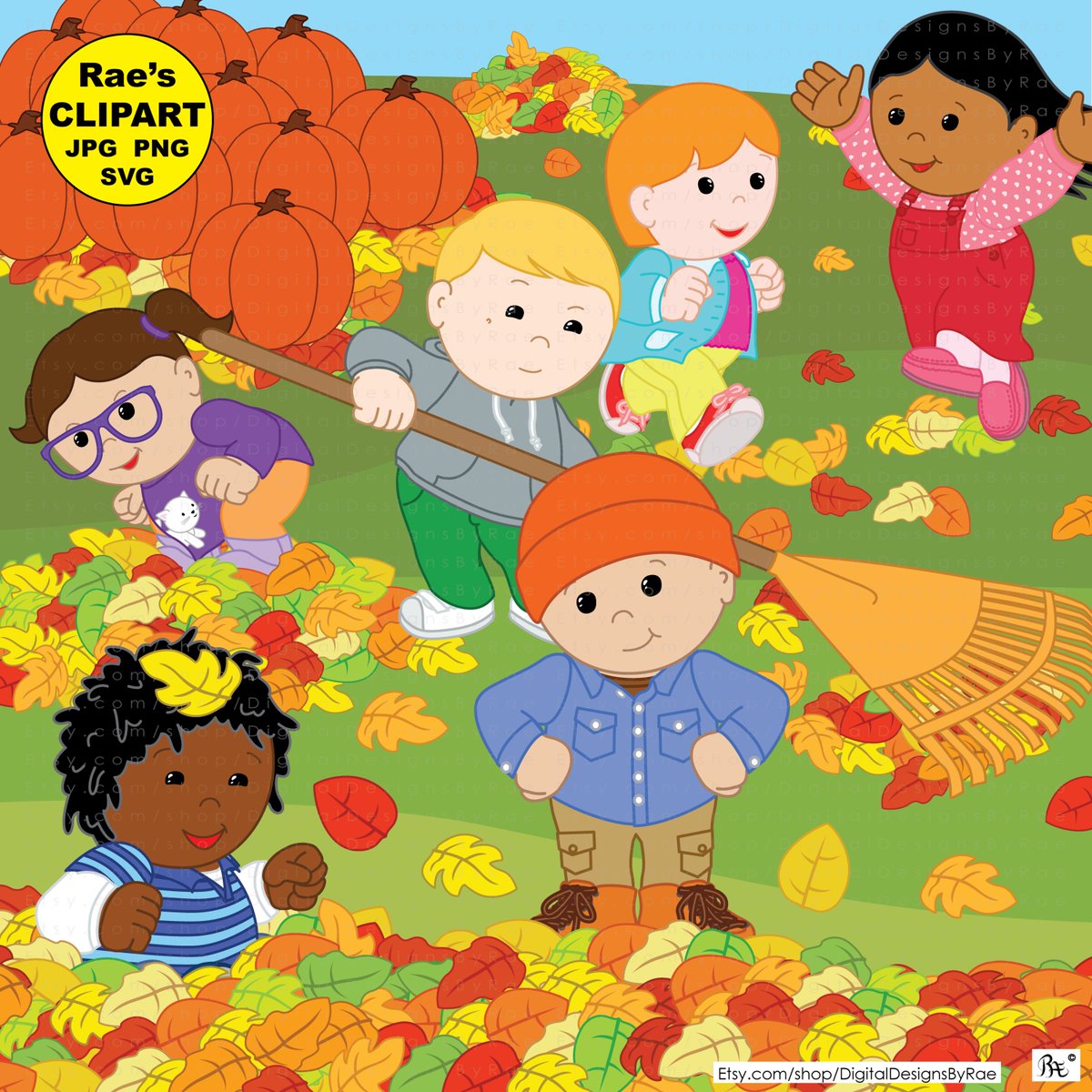 Rae_didit's tweet image. For your fun fall designs! creatoriq.cc/3z0Nn2r #autumn #fallleaves #kidsatplay #rake #boygirlchildren #runjumpplay #clipart #Etsy