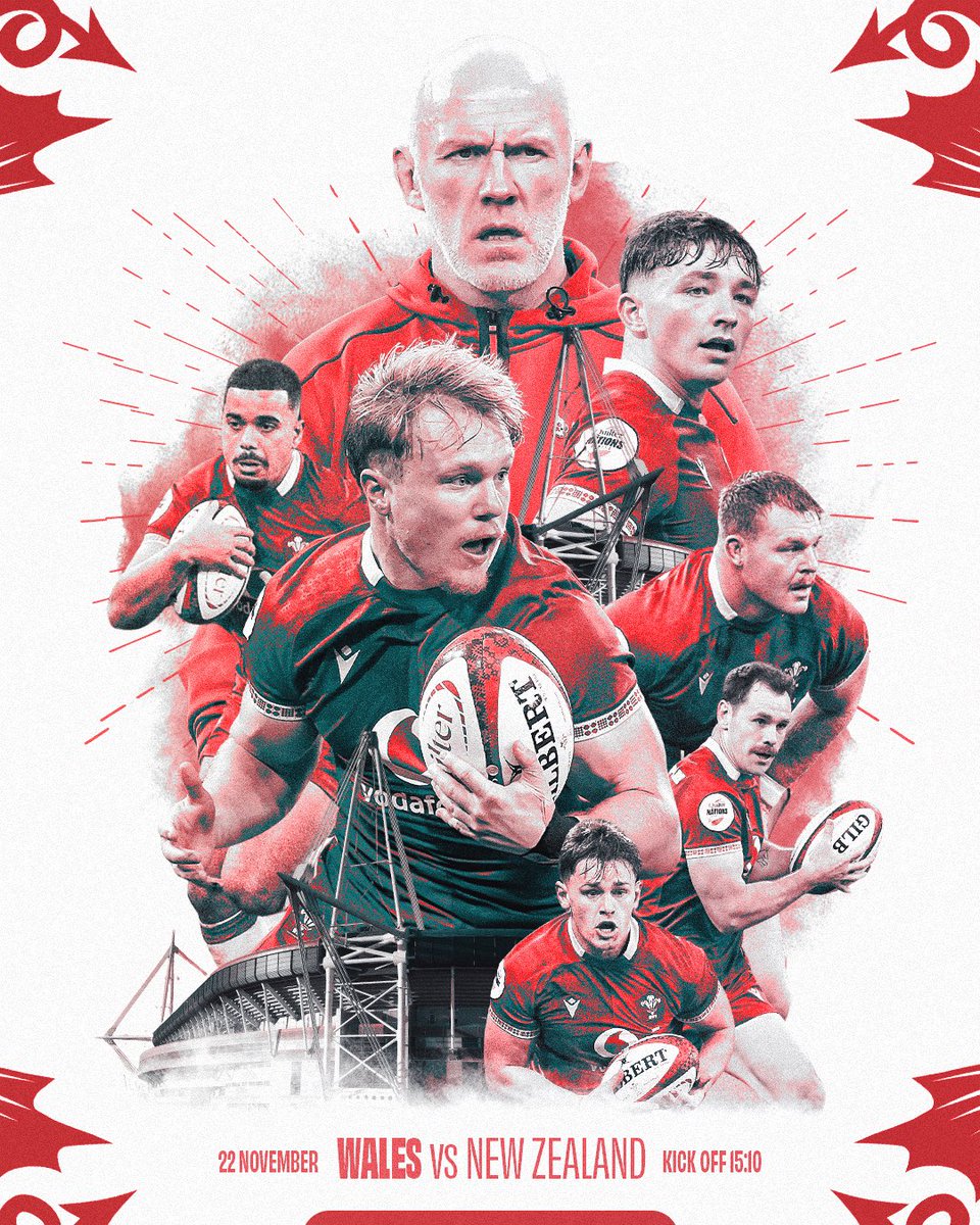 Game day in the Capital 🏉 Let’s paint it Red 🎨 ✍️ 
#smsports #WRU #NZL