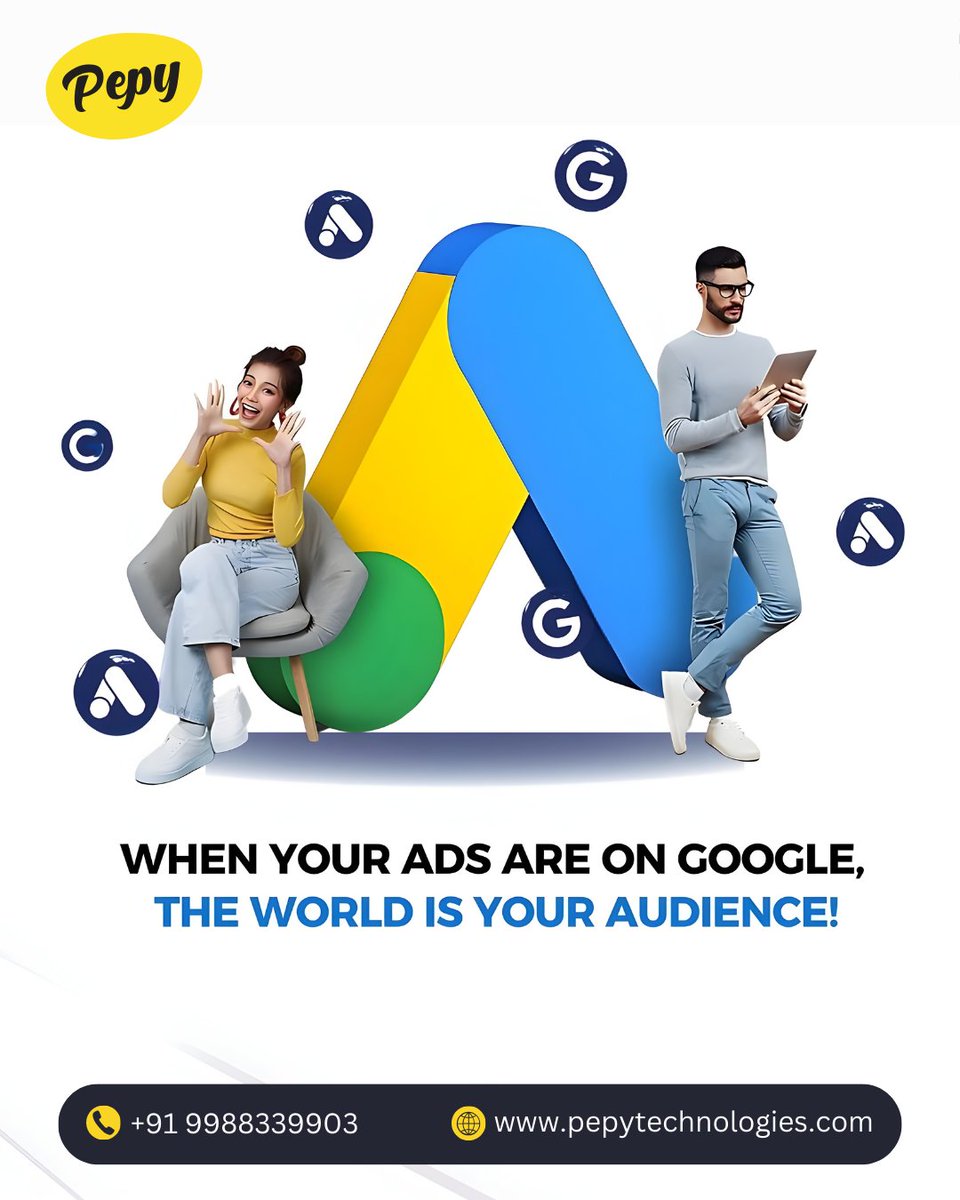 pepytech's tweet image. 🚀 Ready to take your business global?
With Google Ads, your brand doesn’t just get visibility — it gets the right visibility.

Let’s turn clicks into customers and customers into growth! 💼

📞 +91 9988339903
🌐 pepytechnologies.com

#GoogleAds #PPCExperts #DigitalMarketing