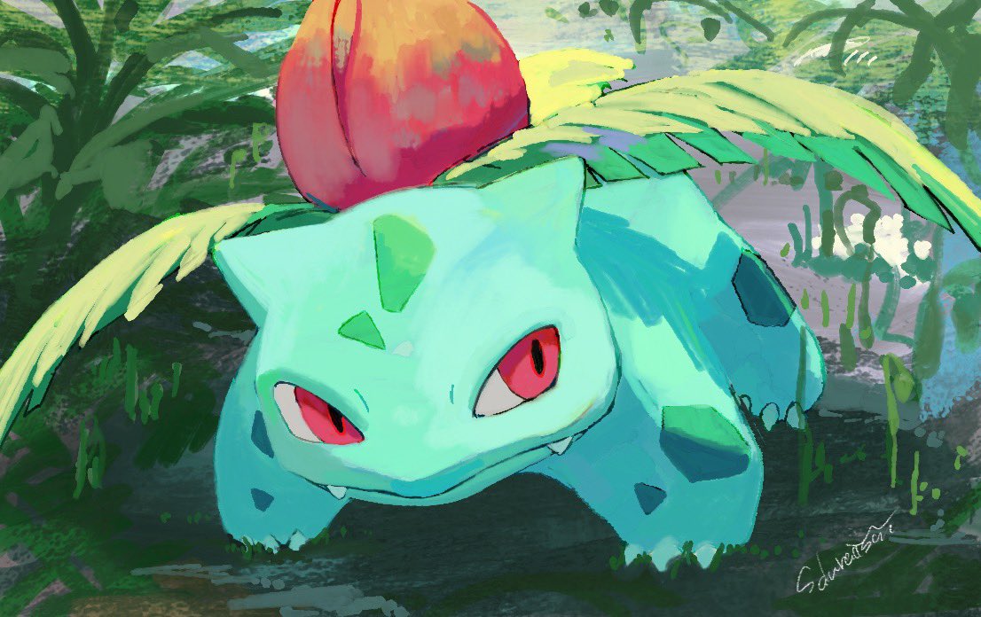 #ポケモン版深夜の真剣お絵描き60分一本勝負