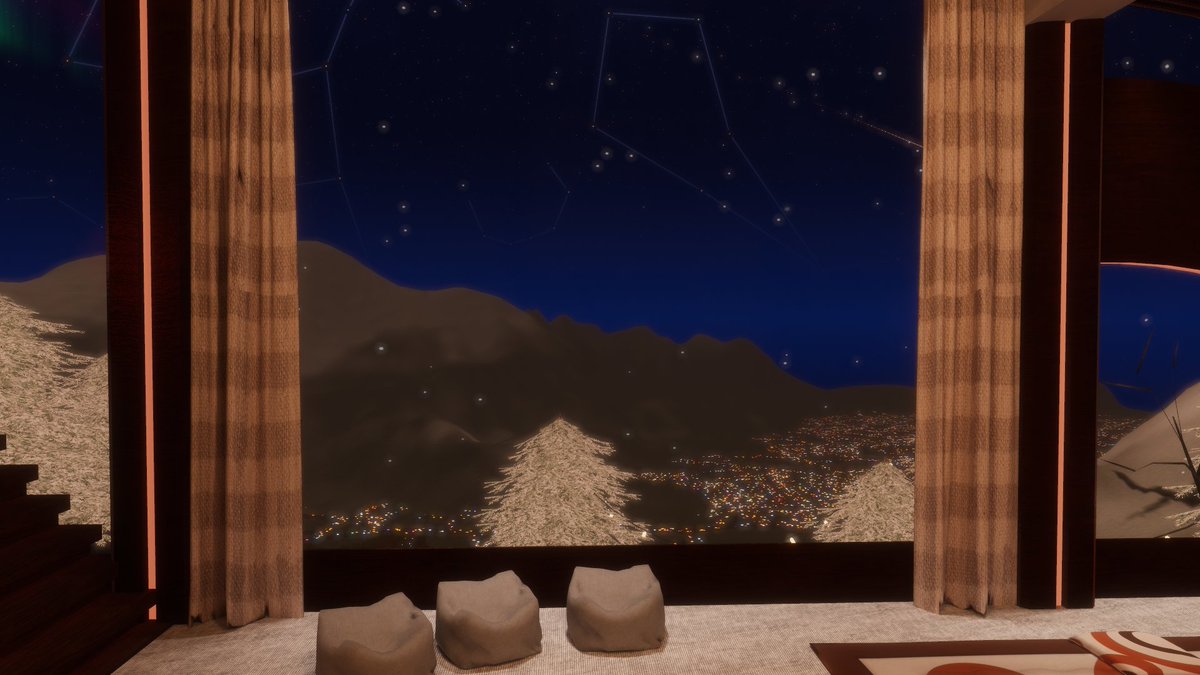 World: ゆきあかり ~warm light~
クエスト対応、iOS対応

冬の夜景が丸見えなこたつのある部屋

URL
vrchat.com/home/world/wrl…
#VRChat #VRChat_world紹介 #ゆきあかり_warm_light