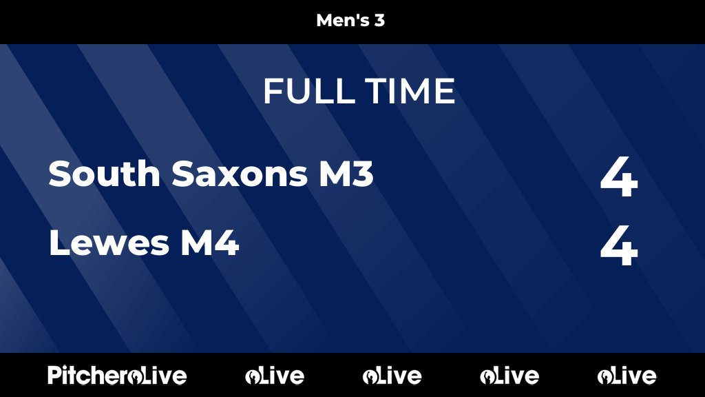 FULL TIME: South Saxons M3 4 - 4 Lewes M4
#SOULEW #Pitchero
southsaxonshc.co.uk/teams/81110/ma…