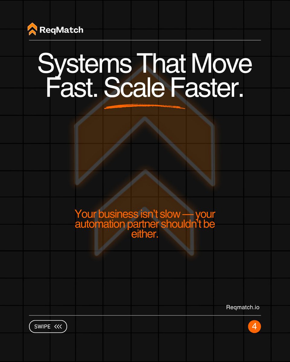 ReqMatchio's tweet image. Your sales cycle shouldn’t take 6 months.
We scope fast, close fast, and deploy even faster.
Systems that move fast. Scale faster.

#FastExecution #AIAutomation #TechOps #EcommerceSG #UAETech