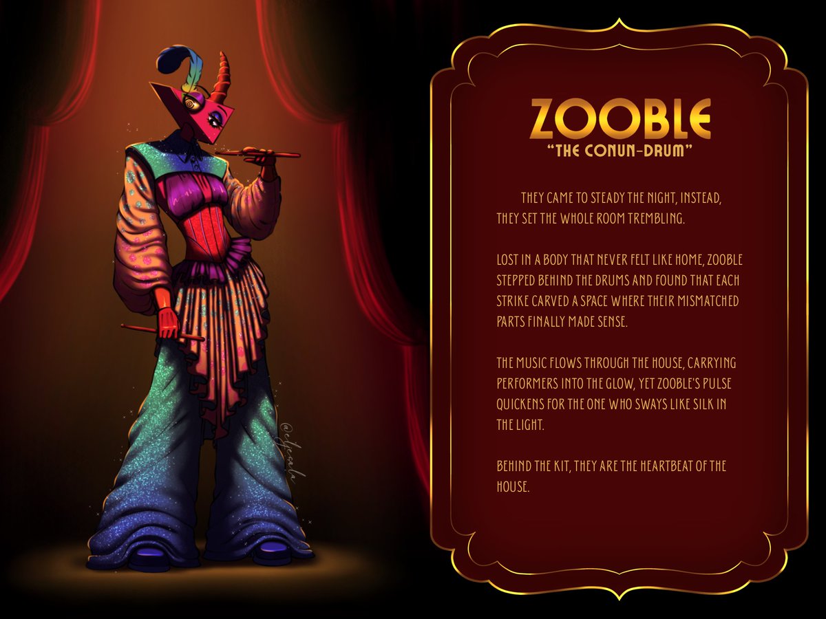 eljesala's tweet image. The Grand Burlesque Extravaganza: ZOOBLE🧩

#TADCBurlesqueAU #TGBE