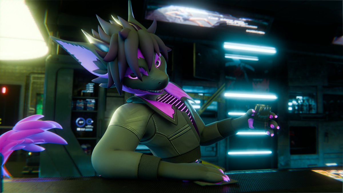 "So, you're that new merc that's been making the rounds lately, huh? Take a seat and have a drink before your fixer's ready for ya."