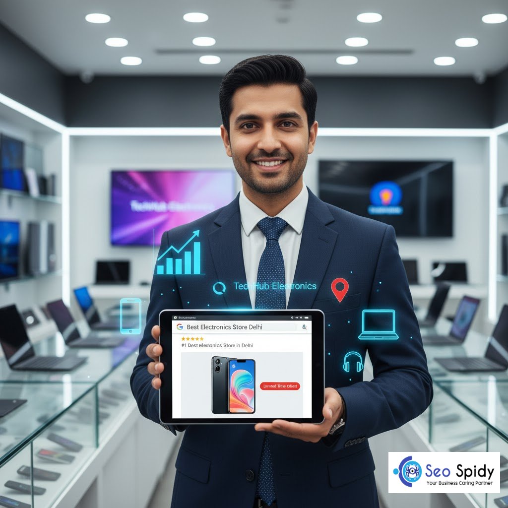 smoexpert's tweet image. You offer expert advice and hands-on experience. We&apos;ll make sure local shoppers find you first. SEOSpidy puts your electronics store at the top of Google search. 💻

#ElectronicsStore #LocalSEO #TechShop