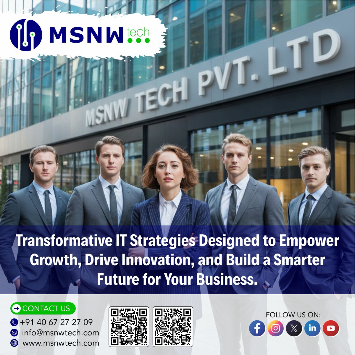msnwtechpvtltd's tweet image. 🚀 Transformative IT Strategies Designed to Empower Growth, Drive Innovation, and Build a Smarter Future for Your Business.

 📱 +91 40 67 27 27 09
 📧 info@msnwtech.com
 🌐 msnwtech.com
#MSNWTech #ITSolutions #DigitalTransformation #Innovation #BusinessGrowth