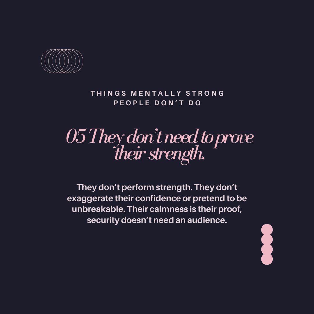 KodokuVision's tweet image. 🧘‍♂️They don’t flex. Strength is who they are, not what they show.

#Motivation
#SelfDevelopment
#PersonalGrowth
#Inspiration
#Success
#GrowthMindset
#LifeLessons