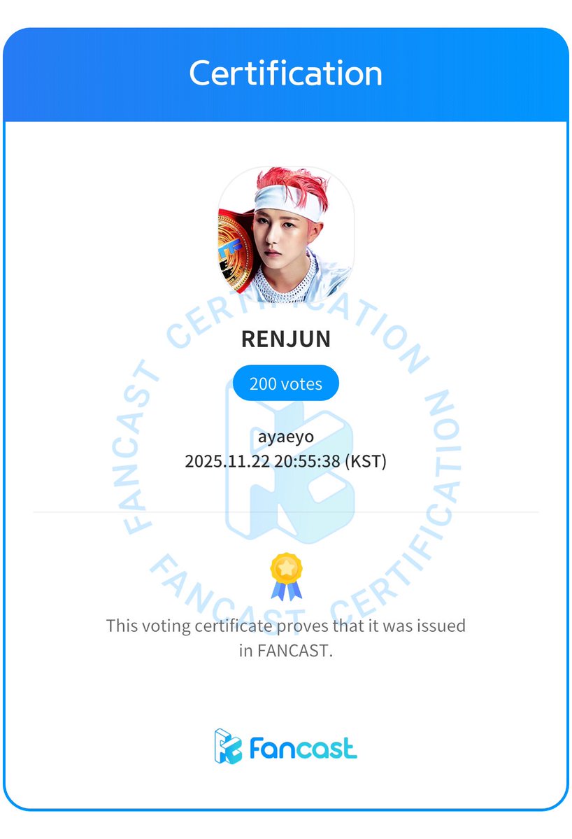 ncitywalk's tweet image. #Fancast
Voting completed for “Which artist suits perfume ads well?“ by ayaeyo ✅

#RENJUN currently Rank 1 🏃

Rank 2 Gap: 7202

Right now, on #Fancast App,
Please send a vote of support to #RENJUN 💪
fancast.go.link/5Dngw