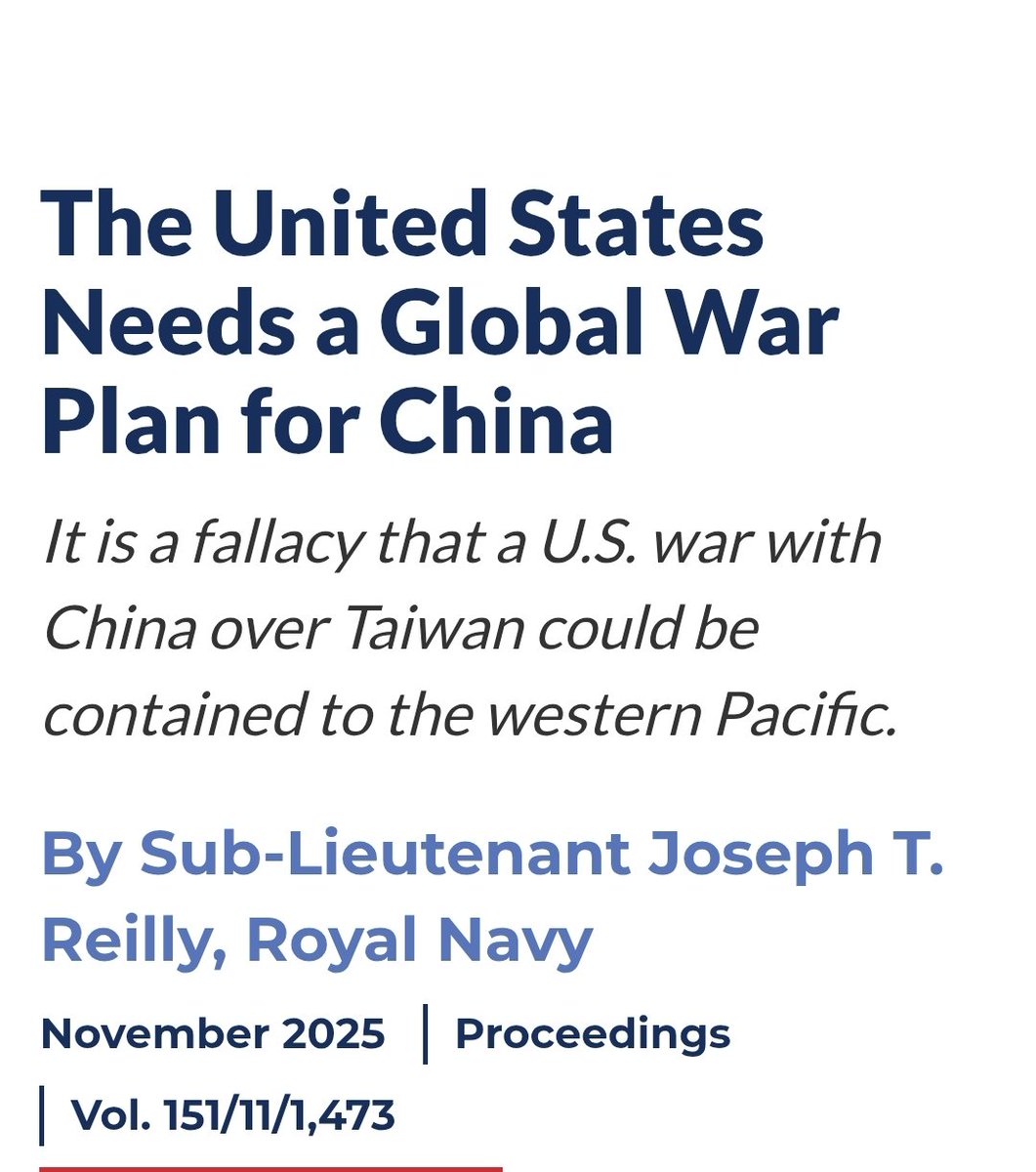 US needs a WW3, brought to you by US Naval Institute