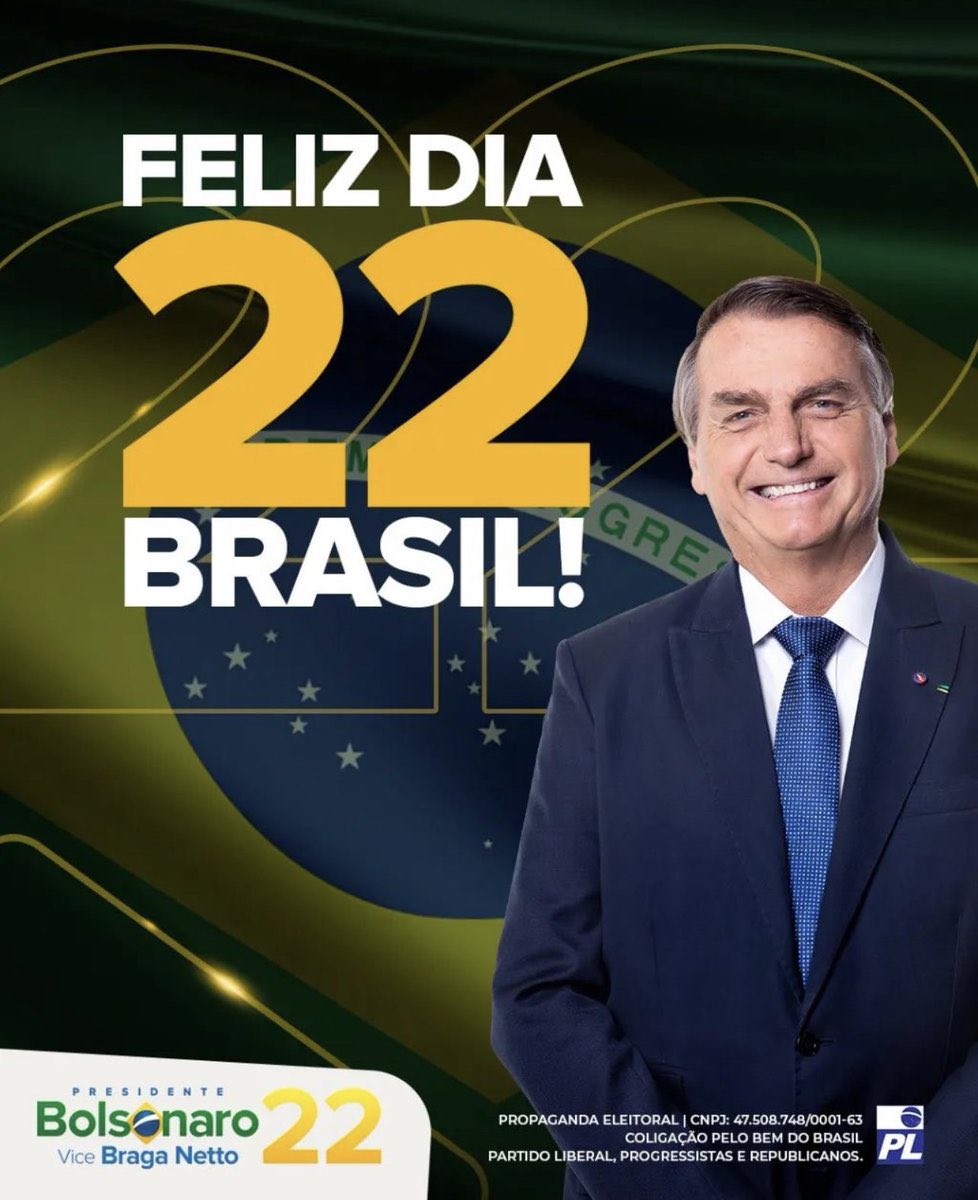 tiagosantineli's tweet image. FELIZ DIA 22 BRASIL ✨