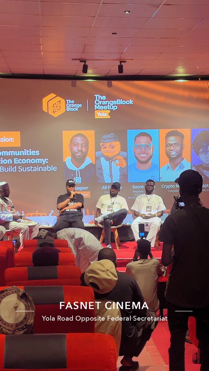 Haeroon_eth's tweet image. Happening now. 

The OrangeBlock Meetup, Yola.