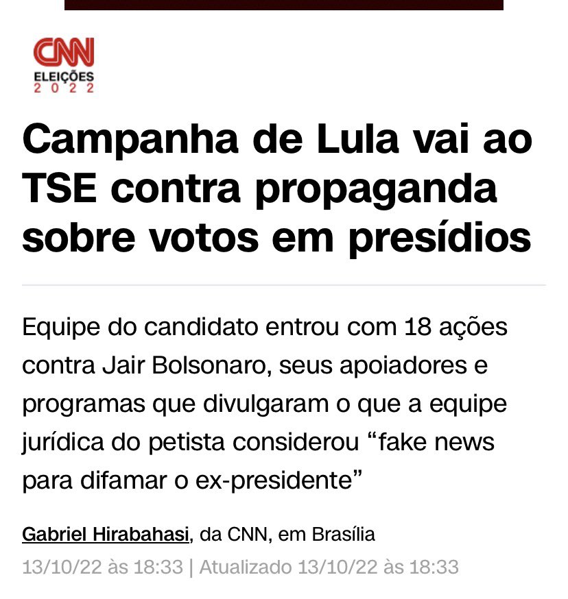 jerlley_'s tweet photo. @camasao50 4 em cada 5 votos em presídios foram para Lula da Silva. https://t.co/WsvEXZMbZs